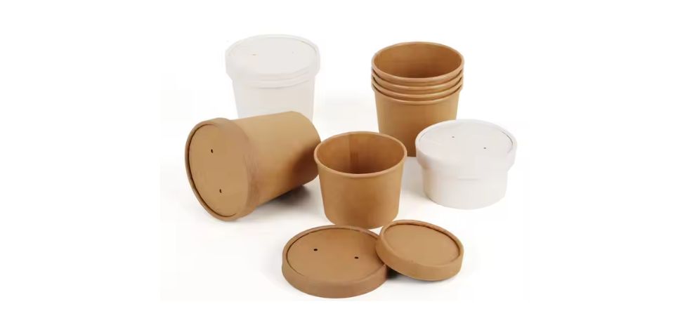 Kraft Paper Bowls With Lids: The Perfect Match For Food Service For Takeout Containers