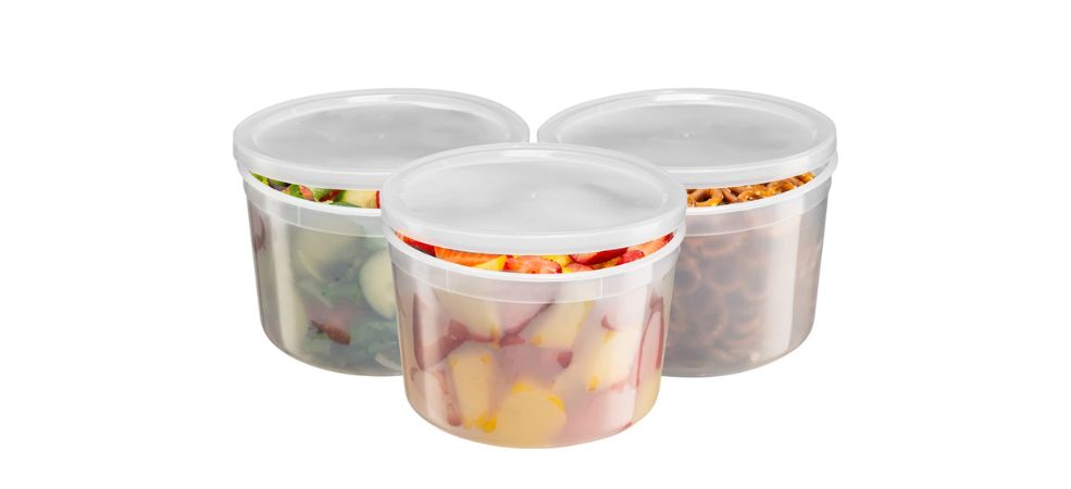 Plastic Deli containers with lids come in translucent and clear options that you can choose from. 