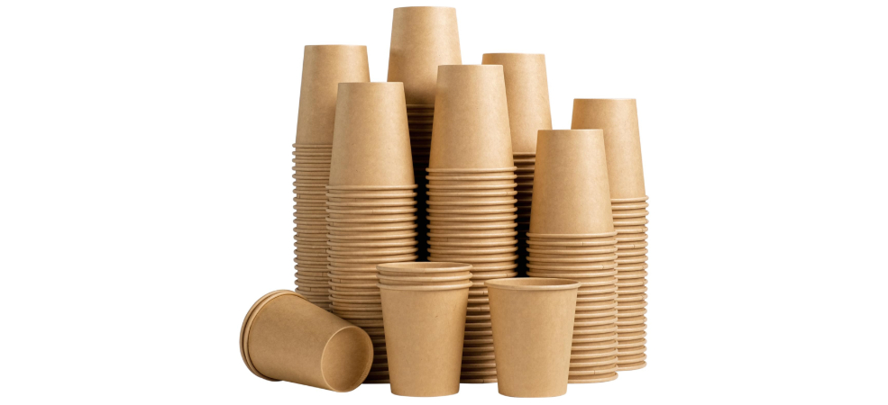 Cardboard cups are disposable drink containers made from paperboard, designed for serving hot and cold beverages.