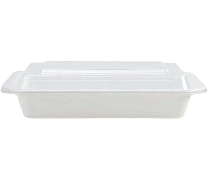 12oz White Rectangular Meal Prep Containers -150 set